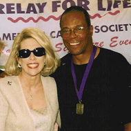 Dee Dee Hanson and a Man at Relay for Life